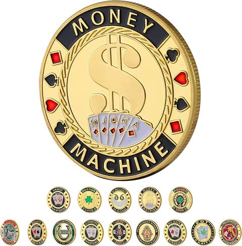 Poker Guard, Weights for Poker, Poker Gifts for Men, Poker Card Protector, Poker Accessories, Poker Chips with Plastic Case (Pocket Aces) in Kuwait