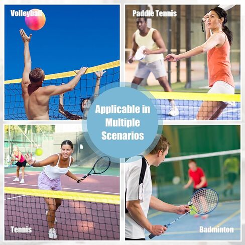 Portable Badminton Set for Backyard Lawn Beach, 1 Pc Adjustable 14 ft Badminton Net 4 Pcs Badminton Rackets 12 Pcs Nylon Shuttlecocks 4 Pcs Replacement Grip Tapes 1 Pc Bag in Saudi Arabia