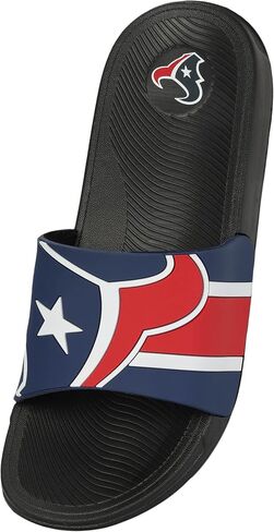 صندل رجالي من FOCO NFL بشعار كبير مخطط ومرتفع in Saudi Arabia