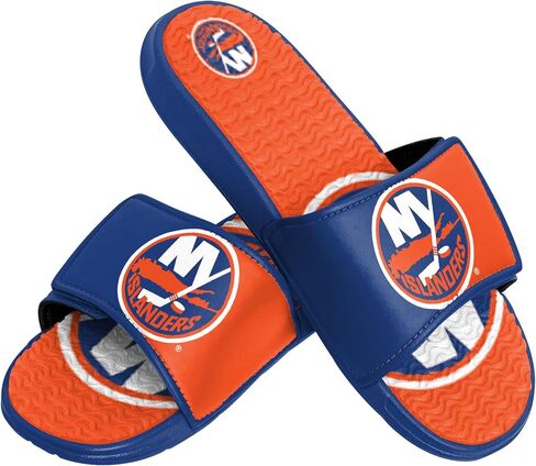 FOCO Men's NHL Team Logo Athletic Sport Shower Flip Flop Sandals Gel Slides in Saudi Arabia