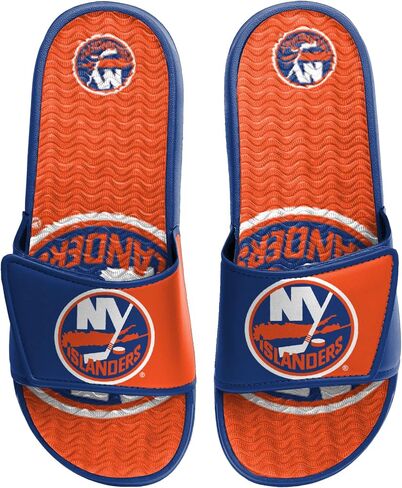 FOCO Men's NHL Team Logo Athletic Sport Shower Flip Flop Sandals Gel Slides in Saudi Arabia