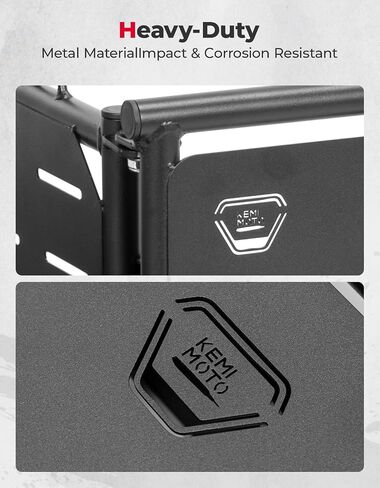 KEMIMOTO UTV Bed Extender, Compatible with Can-Am Defender & Defender MAX, Heavy Duty Openable 180° Flip Tailgate Extender Cargo Storage in Saudi Arabia
