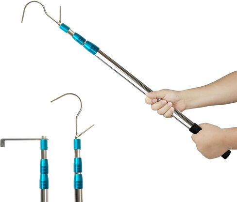 Truck Cargo Grabber, 6 FT Reach Tool for Pickup Truck Bed, Reach Retriever Tool, Heavy Duty Truck Accessories with Two Hooks in Saudi Arabia