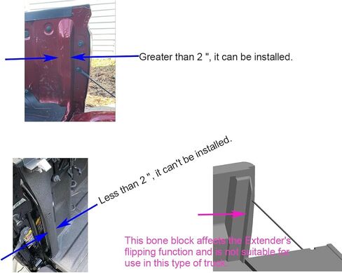 Pickup Truck Bed Extender Compatible with 2005-2024 Toyota Tacoma and 2005-2024 Jeep Gladiator, for Small-Sized Pickup Trucks Tailgate Extension in Saudi Arabia