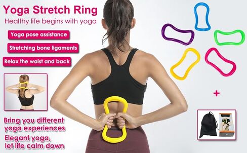AKOAK 1 Pack Yoga Circle Equipment Multi-Functional Pilates Yoga Ring Training Circle Training Resistance, Fitness Yoga Training Equipment in Saudi Arabia