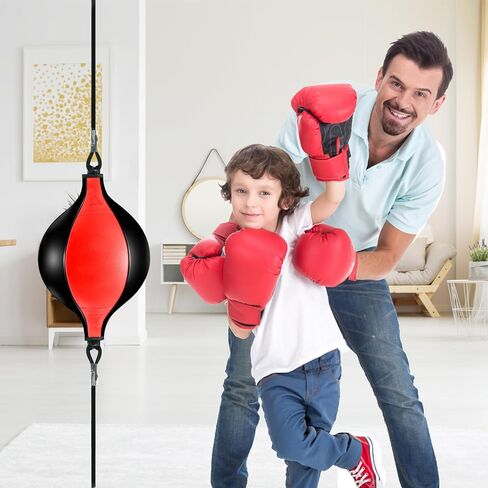 كرة اللكم ذات النهاية المزدوجة، كرة الملاكمة السريعة، كرة الملاكمة الجلدية مع سرعة المضخة، كرة دودج تتضمن قطعتين من القفل الدائري، مثالية لرد الفعل، وخفة الحركة، والتدريب على التنسيق بين اليد والعين in Kuwait