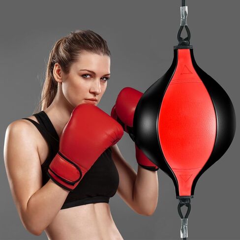 كرة اللكم ذات النهاية المزدوجة، كرة الملاكمة السريعة، كرة الملاكمة الجلدية مع سرعة المضخة، كرة دودج تتضمن قطعتين من القفل الدائري، مثالية لرد الفعل، وخفة الحركة، والتدريب على التنسيق بين اليد والعين in Kuwait