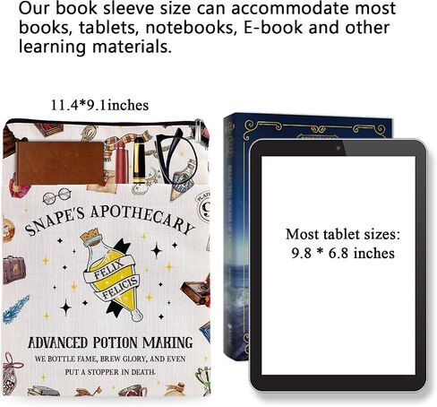 أغلفة الكتب السحرية، غلاف الكتب المستوحى، هدايا محبي كتب بوتر، أغلفة الكتب للأغلفة الورقية هدية كتب بوتر ميرش - SNAPE'S APOTHECARY6JB027 in Saudi Arabia