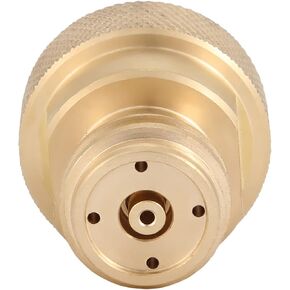 CO2 Cylinder Refill Adapter Replacement Brass Canister Conversion for Soda Maker Home Machine(Gold)