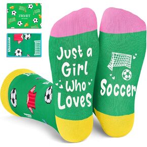 Zmart Soccer Gifts For Women Teen Girls - Soccer Team Coach Player Lover Gifts, Soccer Mom Fan Gifts, Soccer Socks