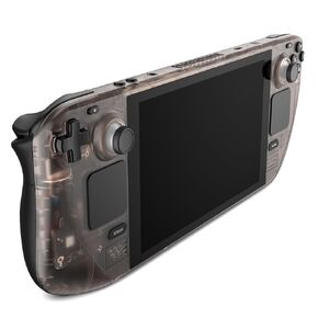 JSAUX Transparent Front Cover Compatible with Steam Deck LCD, DIY Clear Edition Replacement Custom Faceplate Shell Housing Case Compatible with Steam Deck LCD - PC0108 [Crystal]