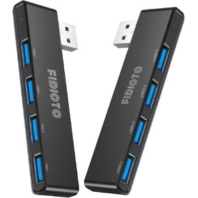 Fidioto USB Hub, 4-Port USB Splitter(1 * 3.0 Hub, 3 * 2.0 Hub) USB Splitter USB Expander for Laptop,Windows PC,Mac,Printer,Flash Drive,Mobile HDD, Notebook PC