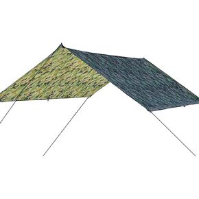 Camping Tent Tarp Waterproof, Multi-Function Tent Tarp Shelter 100 x 145 cm Hammock Rain Fly Shade Tarp 210T Printed Clot Heavy Duty Shade Sail Sun Canopy for Outdoor