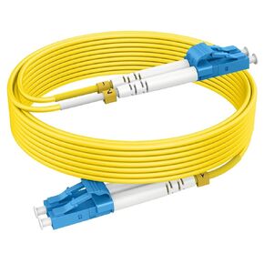 5m(15ft) Single Mode Fiber Patch Cables OS2 LC to LC, Options 7inch~1000ft, OS2 Fiber LC to LC Optic Cable 10G SMF LSZH Duplex 9/125μm OD 2.0mm 𝙍𝙖𝙢𝙗𝙤𝘾𝙖𝙗𝙡𝙚𝙨
