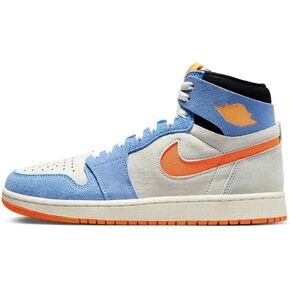 NIKE Air Jordan 1 Zoom CMFT 2 Men's Shoes (DV1307-184, SAIL/Royal Pulse/Light Silver/Alpha Orange) Size 7
