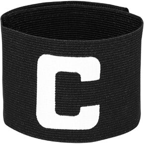 BESPORTBLE Soccer Captain Armband, Elastic Captain C-Arm Band Adjustable Football Basketball Player Bands for Adult Youth Team Training Sport