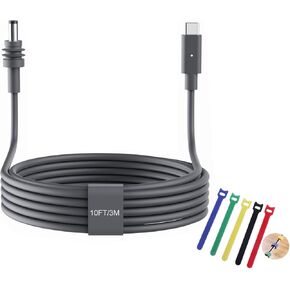 Starlink Mini Cable 3M/10FT Starlink Mini USB C to DC Power Cable Cord 100W,USB Type C to DC Power Cable Work for 65W+ PD Source,Waterproof USB C Male to DC Replacement Starlink Mini Cable 19AWG