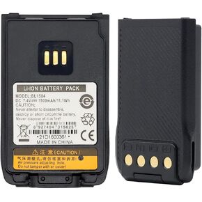BL1504 BL1502 Battery [Upgraded] for Hytera HYT PD562 PD412 PD506 PD602 PD602G PD606 PD606G PD662 PD662G PD682 PD682G UL913 PD402i PD412i PD482i PD502i PD562i PD602i Battery (Slim)