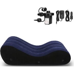 Inflatable Chair Sofa Lounge Chair with Mini USB Powered Air Pump, S-Shape Air Sofa Inflatable Couch, Inflatable Lounge Sofa Deck Chair Multi-Function for Indoor Livingroom Bedroom (Sofa) in Kuwait