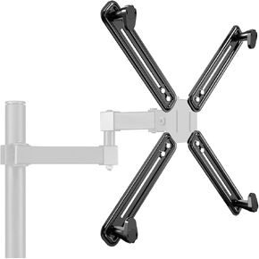 Bracwiser Non VESA Monitor Mount Adapter for 17 to 27 inch LED LCD Screen, 75mm and 100mm VESA Mounting Bracket, Monitor Arm Accessory