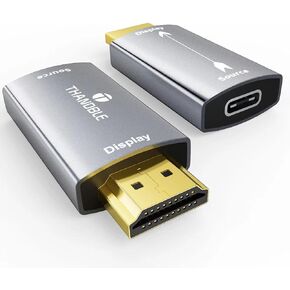 4K USB C Female to HDMI Male Adapter (1 Pack) Uni-Directional USB Type C Source to HDMI Display Converter Thunderbolt 3/4 for MacBook Pro, Galaxy S8 to S23, iPhone 15 Series, iPad Pro