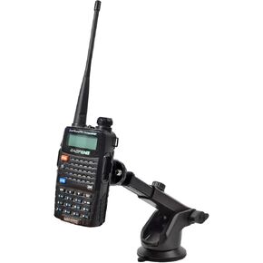 Suction Cup Walkie-Talkie Holder Windshield/Dashboard, Handheld Radio Mount with Strong Sticky Gel Pad, Compatible with Baofeng UV5R Motorola Talkabout Midland Cobra Yaesu Radio HT