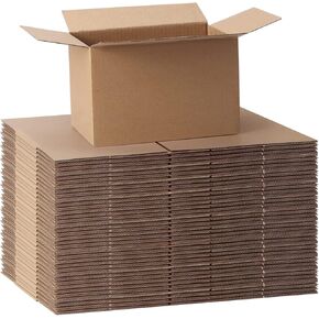 CRUGLA 40 Packs 9x6x3 Shipping Boxes for Small Business, Corrugated Cardboard Boxes Bulk for Shipping Packing Mailing
