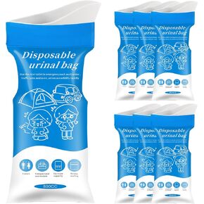 Emergency Portable Urine Bag, 6/10/20 Pack Travel Urinal Bag, Unisex Urinal Bag, Disposable Urine Bag Suitable for Camping, Travel, Traffic Jams, Pregnant Women, Children, Patients