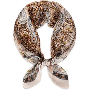 Relang Fashion silk Satin Head Scarf for Women Hair Bandana Hair Scarf Wrap Neck Scarf for Women 27.5×27.5 inches