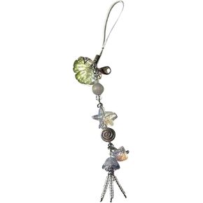Jellyfish Star Pendant Keychain Phone Strap Lanyard Tassels Keyring Strap Backpack Charm Car Keys Decoration Cell Phones Accessories(ZS429)