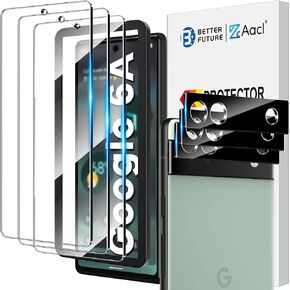 AACL 4 Pack for Google Pixel 9a Screen Protector [Not Glass] - Film for Pixel 9a Screen Protector [Fingerprint Compatible][Alignment Tool][7H Hybrid][2025]