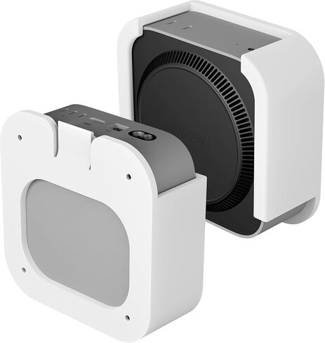 حامل Orzero Under Desk متوافق مع 2024 Mac Mini M4/M4 Pro، حامل شاشة VESA حامل حائط، تصميم تبديد الحرارة، دعامة تخزين موفرة للمساحة - أبيض in Kuwait