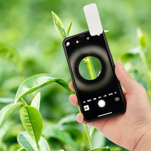 Rongon Clip-On Type Loupe 60X Zoom Microscopes Jewellers Magnifier Universal Micro Lens Jewelry عدسة مكبرة مع أضواء LED / UV للهاتف المحمول iPhone Samsung المزيد من الهواتف الذكية in Saudi Arabia