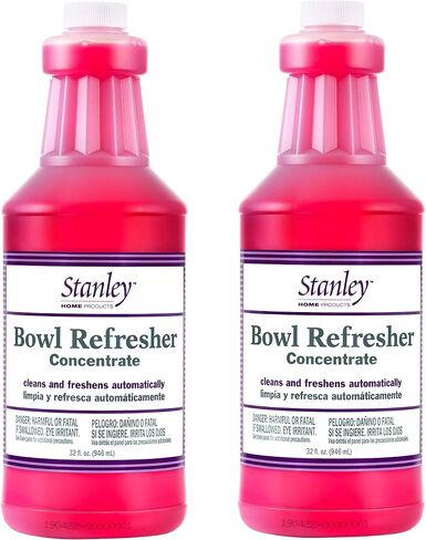 Stanley Home Products Bowl Refresher Concentrate Dispenser - Easy Mount Liquid Detergent Dispensing Plastic Bottle Pump/Container for Clean & Refreshing Toilet & Bathroom Scent in Saudi Arabia