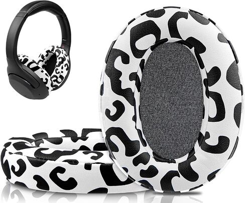SOULWIT Earpads for Sony WH-XB900N/WH-CH710N/WH-CH720N/WH-RF400/MDR-RF895RK Headphones, Ear Pads Cushions with Soft Protein Leather, High Density Foam - Black in Saudi Arabia
