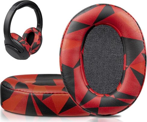 SOULWIT Earpads for Sony WH-XB900N/WH-CH710N/WH-CH720N/WH-RF400/MDR-RF895RK Headphones, Ear Pads Cushions with Soft Protein Leather, High Density Foam - Black in Saudi Arabia