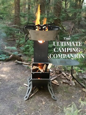 Spitfire Rocket Stove Patrol، موقد صاروخي للتخييم، موقد محمول لحرق الأخشاب مع حقيبة سفر، موقد خشبي قابل للطي، موقد تخييم صاروخي، موقد طبخ خارجي Estufa De Leña Para Cocinar in Kuwait