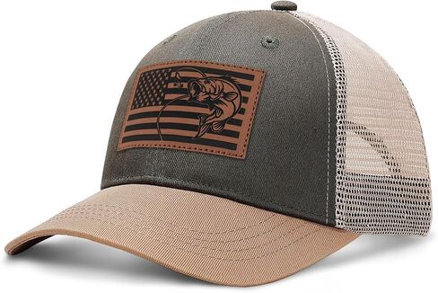 Mens Fishing Gifts American Flag Hat Mens Fathers Day Christmas Birthday Gifts Trucker Fishing Hat for Dad in Saudi Arabia
