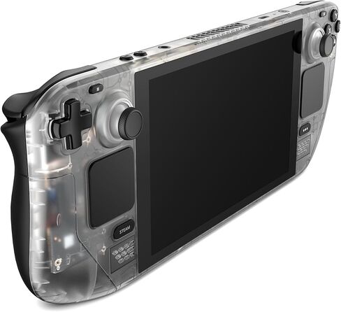 JSAUX Transparent Front Cover Compatible with Steam Deck LCD, DIY Clear Edition Replacement Custom Faceplate Shell Housing Case Compatible with Steam Deck LCD - PC0108 [Crystal] in Saudi Arabia