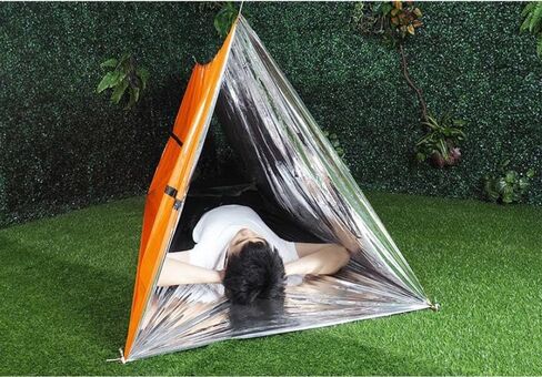 حقيبة نوم للطوارئ مقاومة للماء وخفيفة الوزن وكيس حراري ومساحة للحرارة وبقاء على قيد الحياة وحقائب محمولة للتخييم والمشي لمسافات طويلة والأنشطة الخارجية in Kuwait