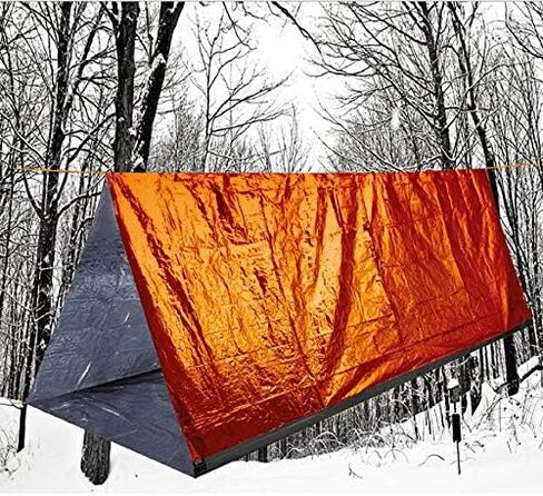 حقيبة نوم للطوارئ مقاومة للماء وخفيفة الوزن وكيس حراري ومساحة للحرارة وبقاء على قيد الحياة وحقائب محمولة للتخييم والمشي لمسافات طويلة والأنشطة الخارجية in Kuwait