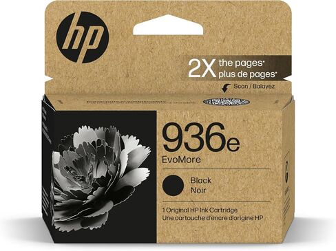خرطوشة حبر HP 936e Yellow EvoMore | يعمل سلسلة OfficeJet 9120، سلسلة OfficeJet Pro 9100، سلسلة OfficeJet Pro Wide Format 9700 | محايد الكربون | 4S6V5LN in Kuwait