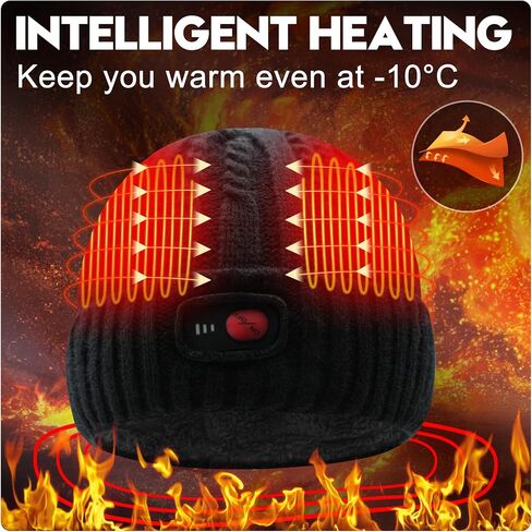 SVPRO Battery Heated Hat Rechargeable Electric Beanie Hat Men Women Skull Cap in Kuwait