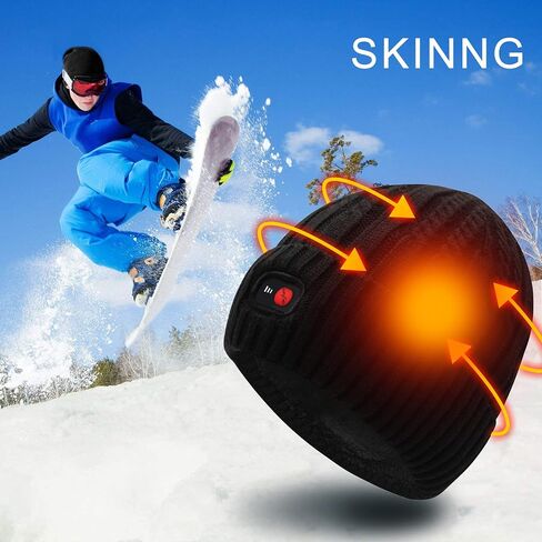 SVPRO Battery Heated Hat Rechargeable Electric Beanie Hat Men Women Skull Cap in Kuwait
