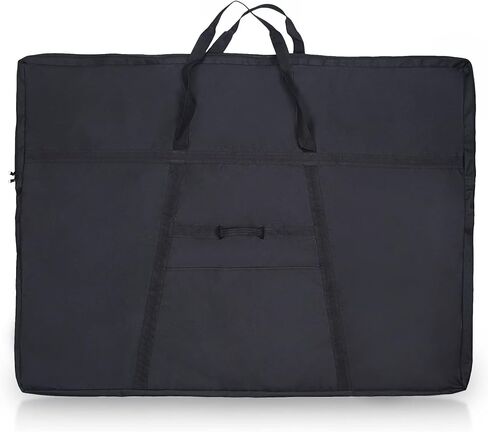 JJRING Dacron Art Portfolio Tote Bag 22'' x 28.5'' For 20'' x 26'' Black | Light Weight Carrying Storage Case Suitable Poster, Sketching, And Drawing in Kuwait
