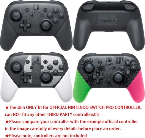 YoRHa Studded Silicone Transfer Print Cover Skin Case ONLY for Nitendo Official Switch Pro Controller x 1(Skull Graffiti) with Pro Thumb Grips x 8 in Saudi Arabia