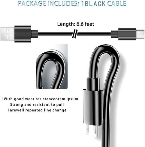 Fast Wall Charger & 5 ft USB Charging Cable Cord fit for Consumer Cellular Link, Consumer Cellular Link ii 2, Doro PhoneEasy 7050 626 824 618 610 680 605 612 615,LG Flip Phone & More Flip Phone Charge in Saudi Arabia