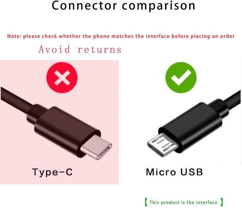 Fast Wall Charger & 5 ft USB Charging Cable Cord fit for Consumer Cellular Link, Consumer Cellular Link ii 2, Doro PhoneEasy 7050 626 824 618 610 680 605 612 615,LG Flip Phone & More Flip Phone Charge in Saudi Arabia