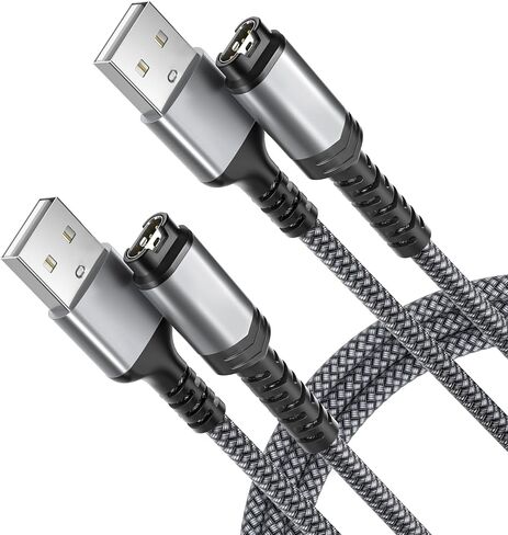 Charger Cable for Garmin Watch 1.2M 2-Pack,Nylon Charging Power Cord Lead for Fenix 8 7 7S 7X 5 5S 5X 6S 6X,Forerunner 745 935 945 245 Music,Instinct,Approach S10 S40 S60 S12 S42,Vivoactive 4 4S in Saudi Arabia