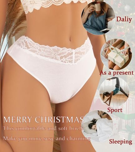 Hibluco ملابس داخلية نسائية مثيرة من الدانتيل وحزام الخصر سراويل داخلية مرنة in Kuwait